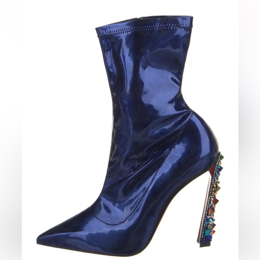 Christian Louboutin Patent Leather Booties